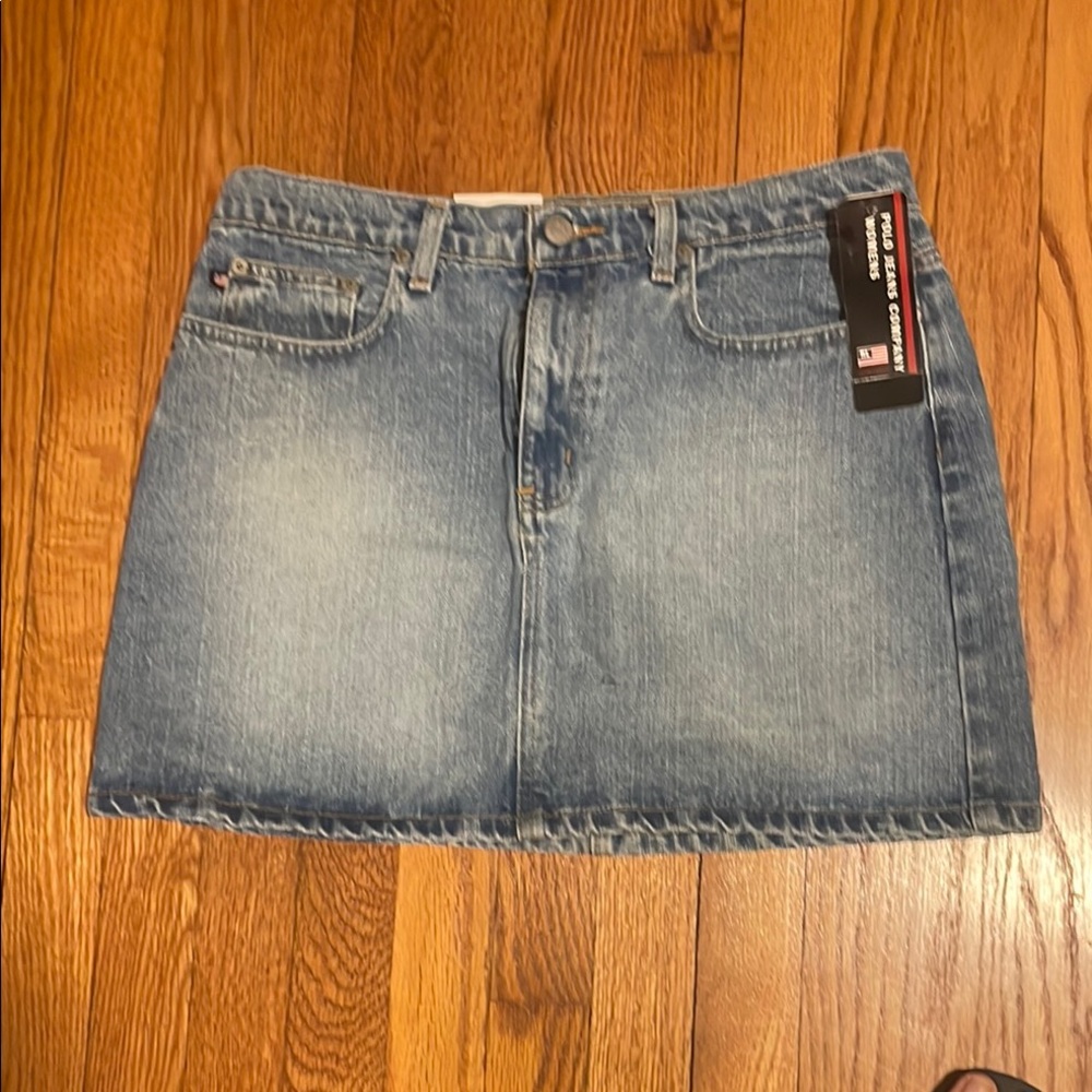 Classic Blue Denim Skirt